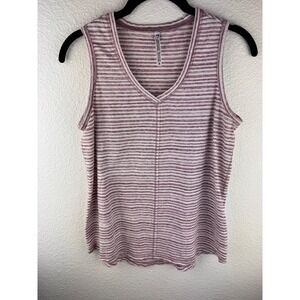 KUHL Womens Striped V Neck Sleeveless Tank Top Size S Athletic‎ Athleisure